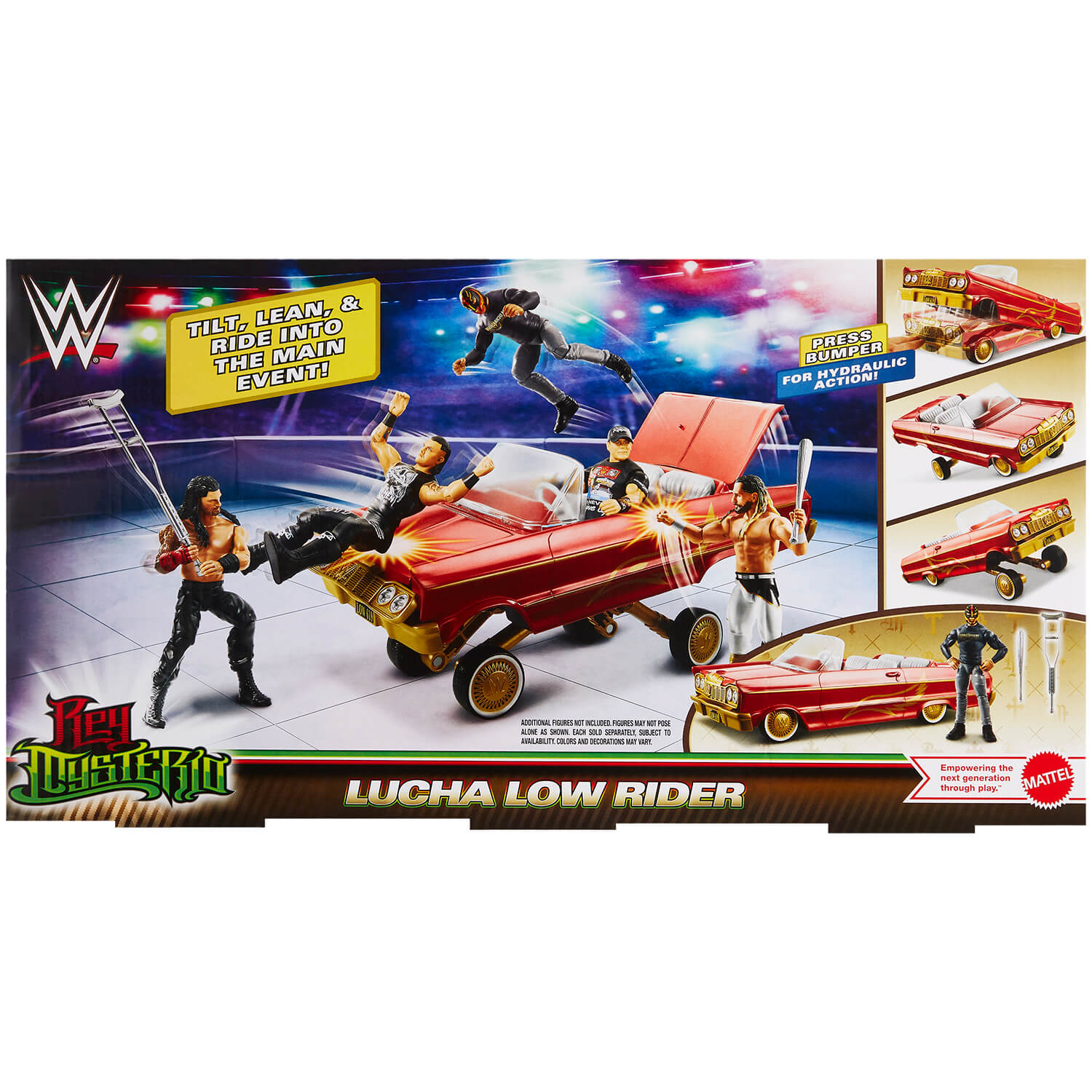 WWE Lucha Low Rider Vehicle With Rey Mysterio Set