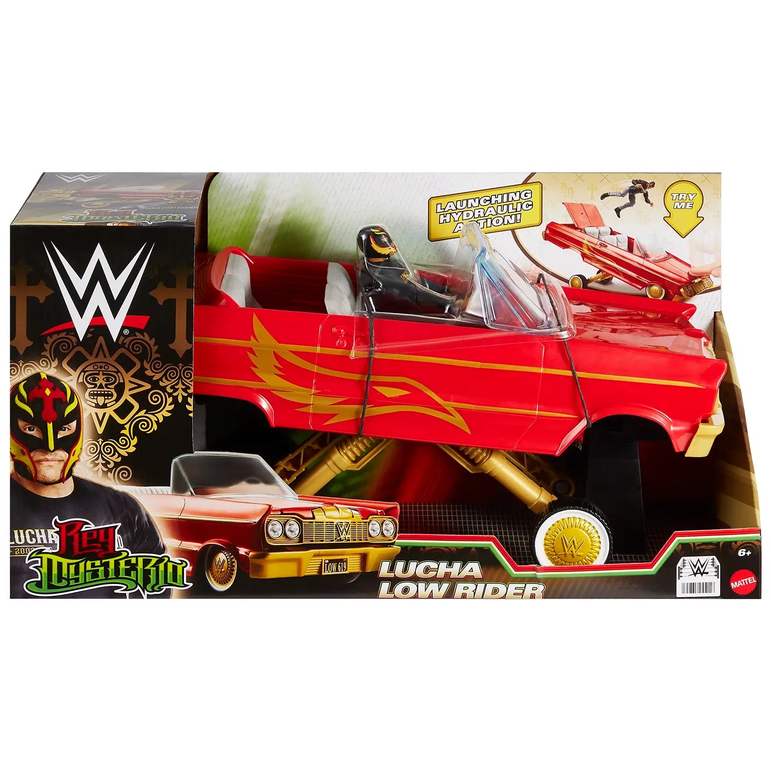 WWE Lucha Low Rider Vehicle With Rey Mysterio Set