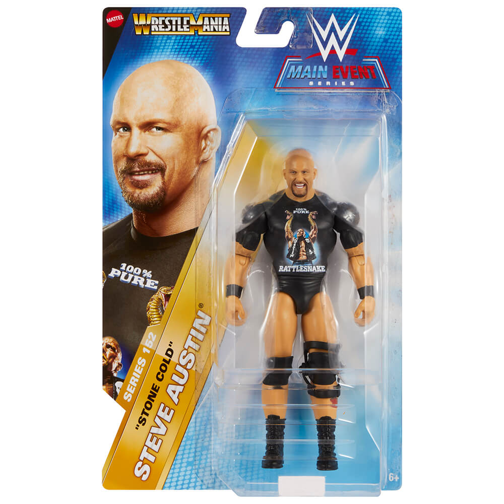 WWE Main Event Wrestlemania Series 152 'Stone Cold' Steve Austin Action Figure