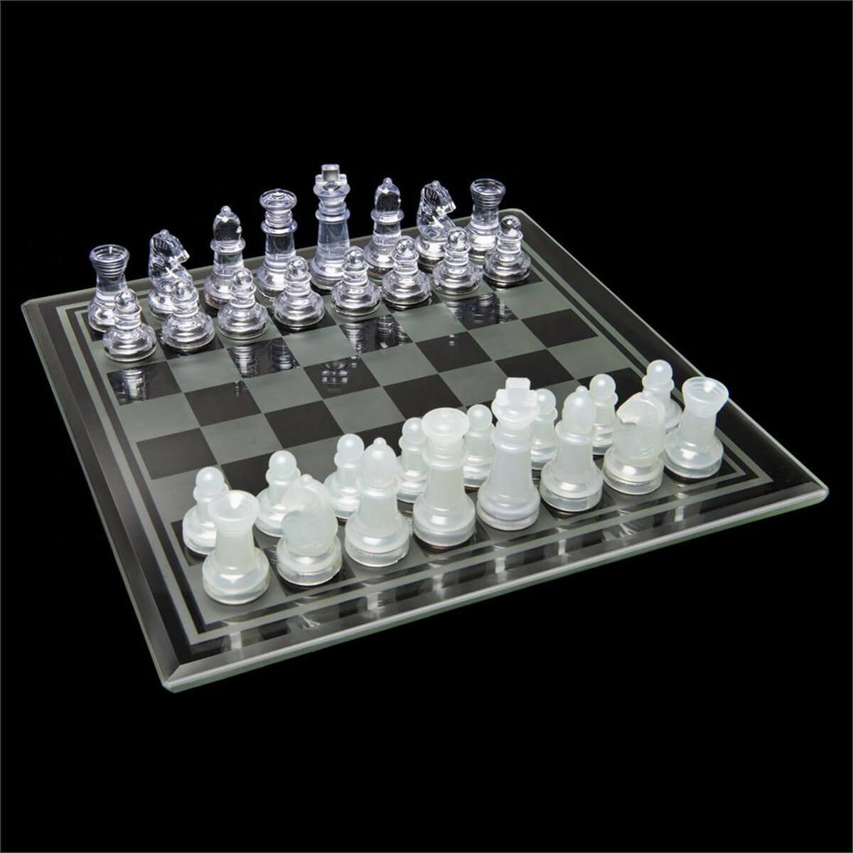 Cardinal Classics Chess and Checkers with Glass Board