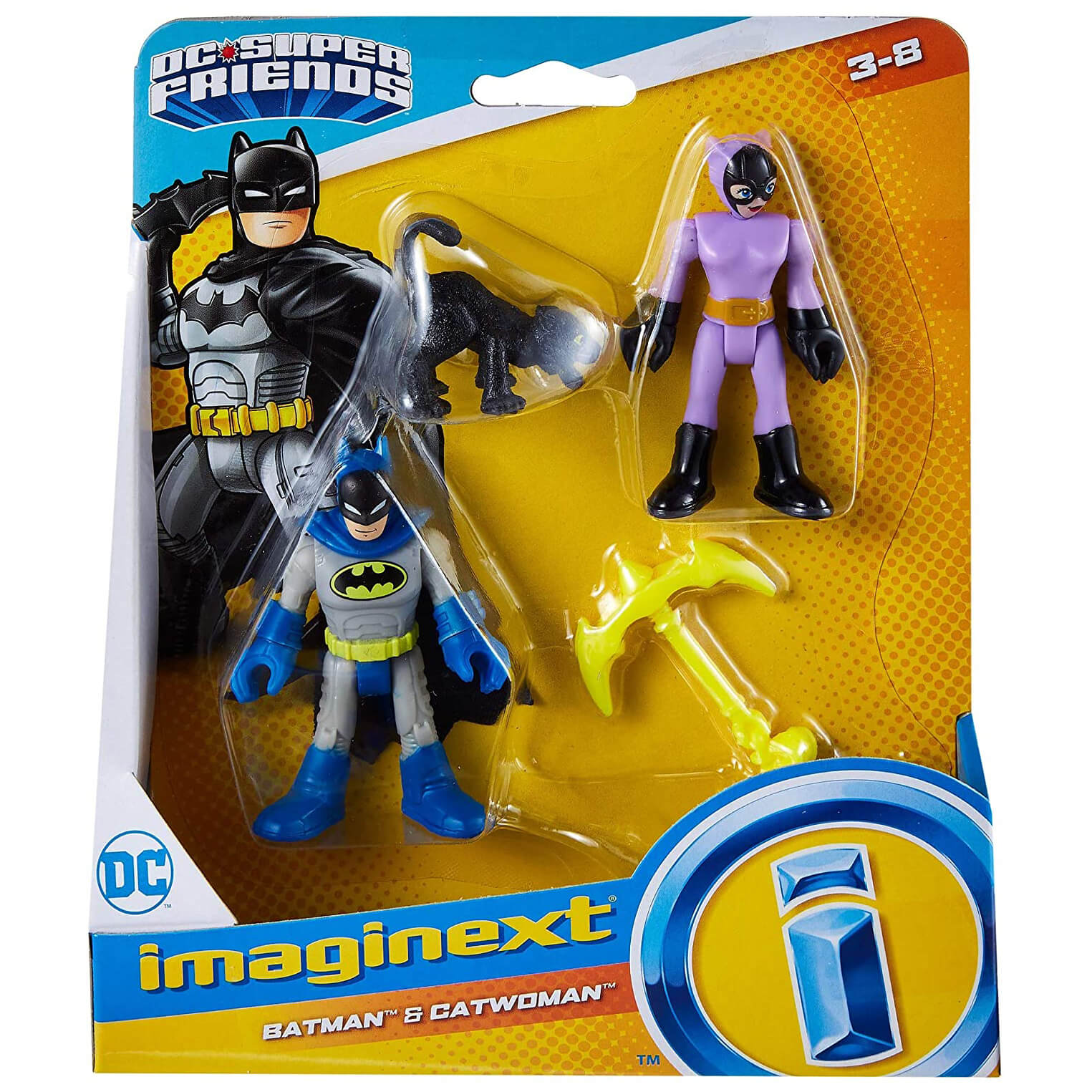 DC Super Friends Imaginext Batman & Catwoman Figures