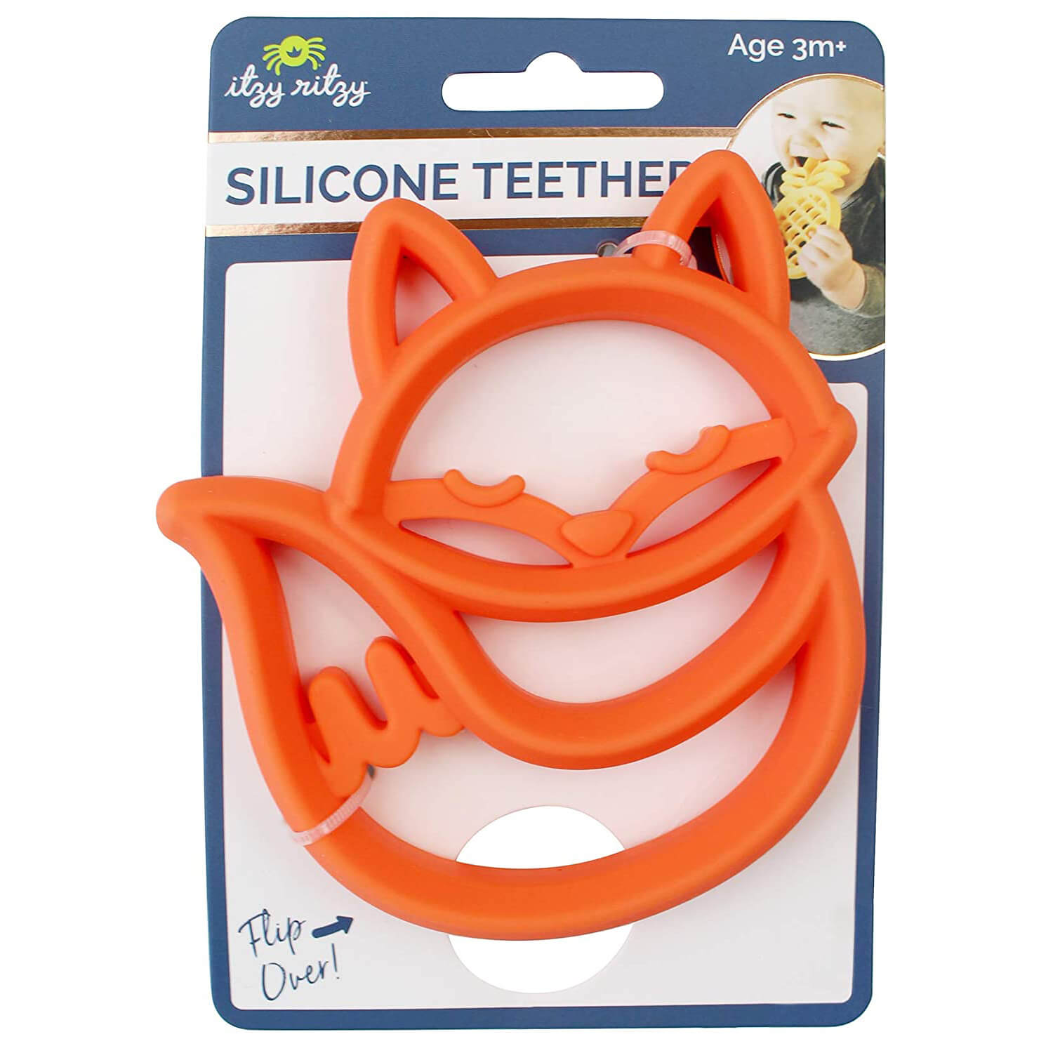 Itzy Ritzy Chew Crew Silicone Fox Baby Teethers