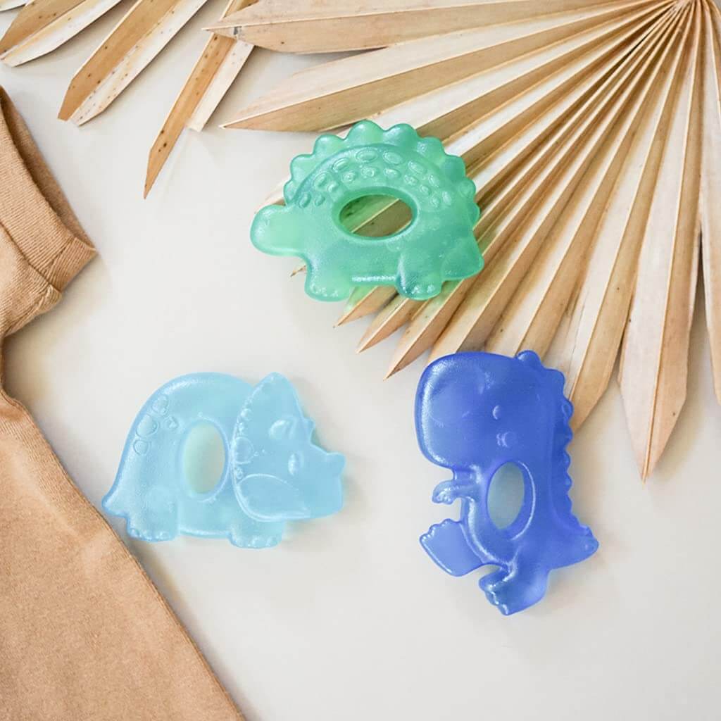 Itzy Ritzy Cutie Coolers Dino Water Filled Teethers (3-Pack)