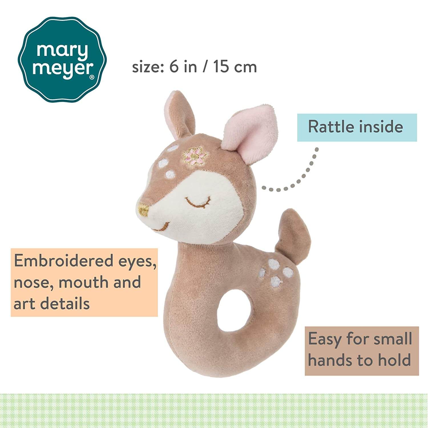 Mary Meyer Itsy Glitzy Fawn Rattle