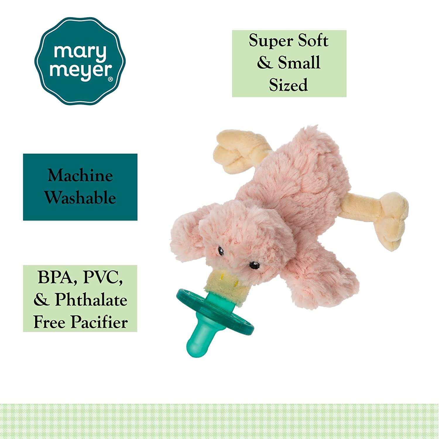 Mary Meyer Putty Blush Duck WubbaNub