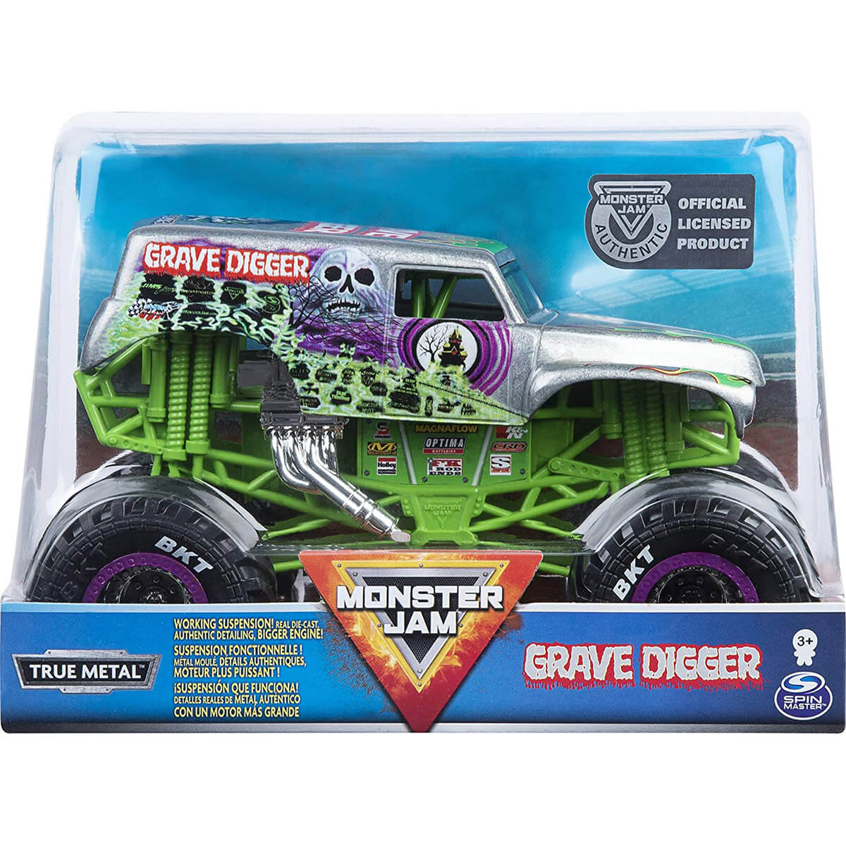 Monster Jam True Metal Grave Digger 1:64 Scale Vehicle