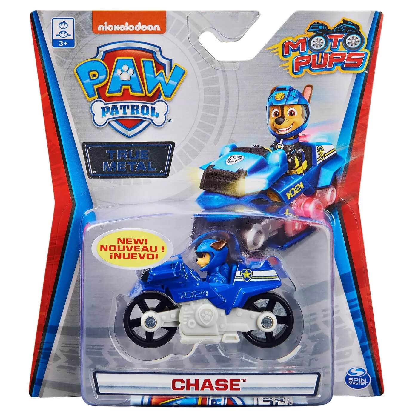 PAW Patrol Chase Moto Pups True Metal Vehicle