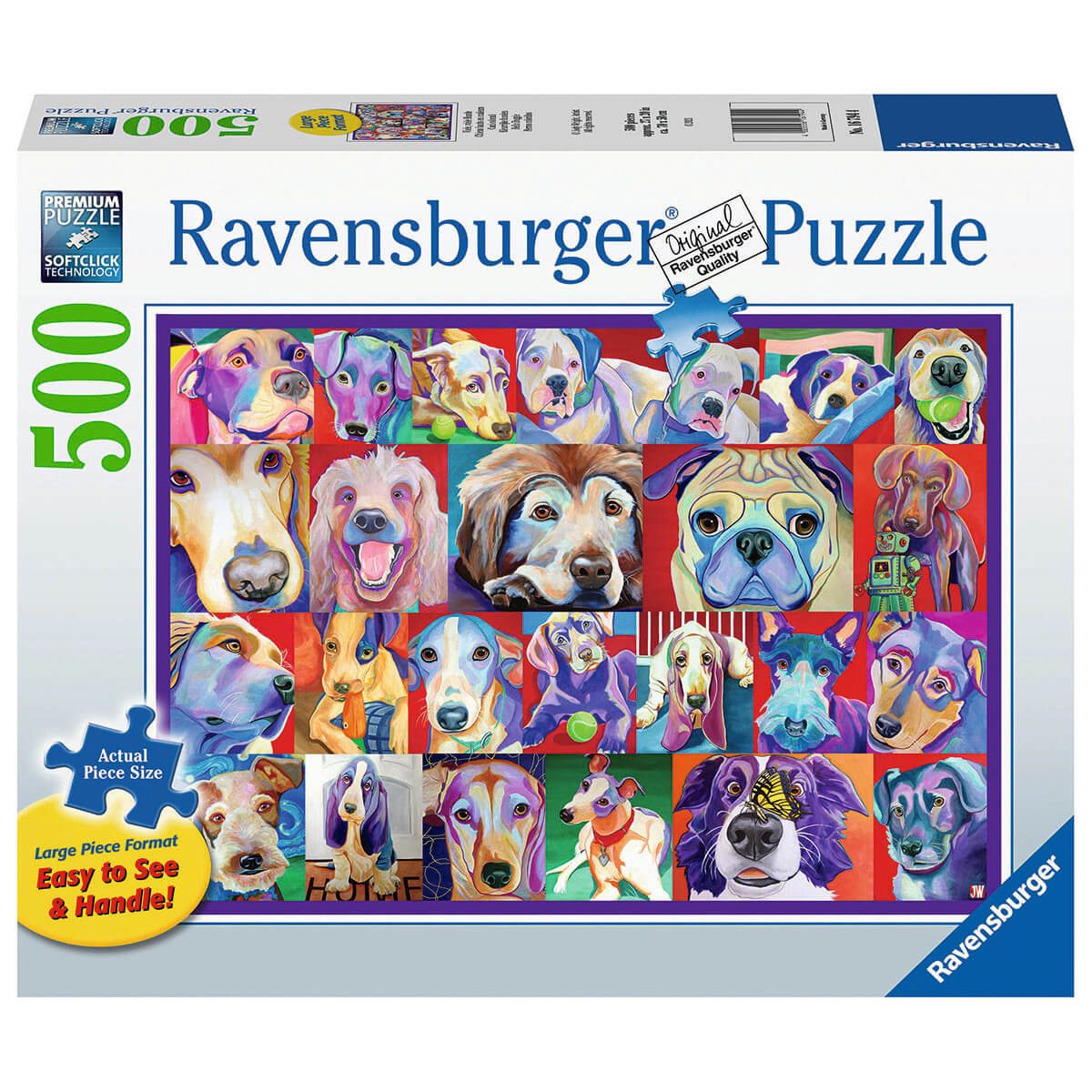 Ravensburger Hello Doggie 500 Piece Large Format Puzzle