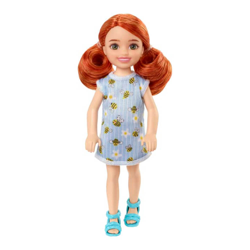 Barbie Chelsea Red Haired Doll in Bumblebee Dress