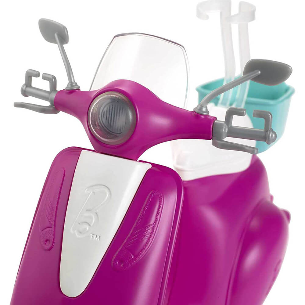 Barbie Doll and Accessories Scooter Playset