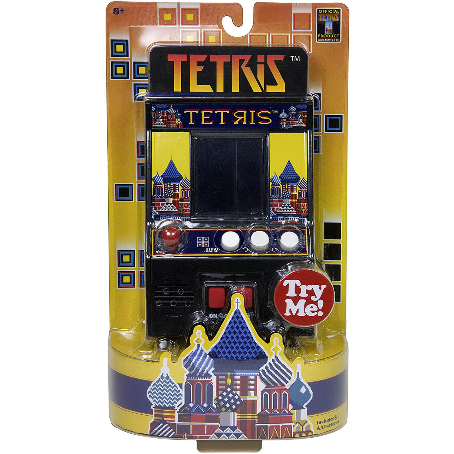 Basic Fun Arcade Classics Tetris Color LCD Retro Mini Arcade Game