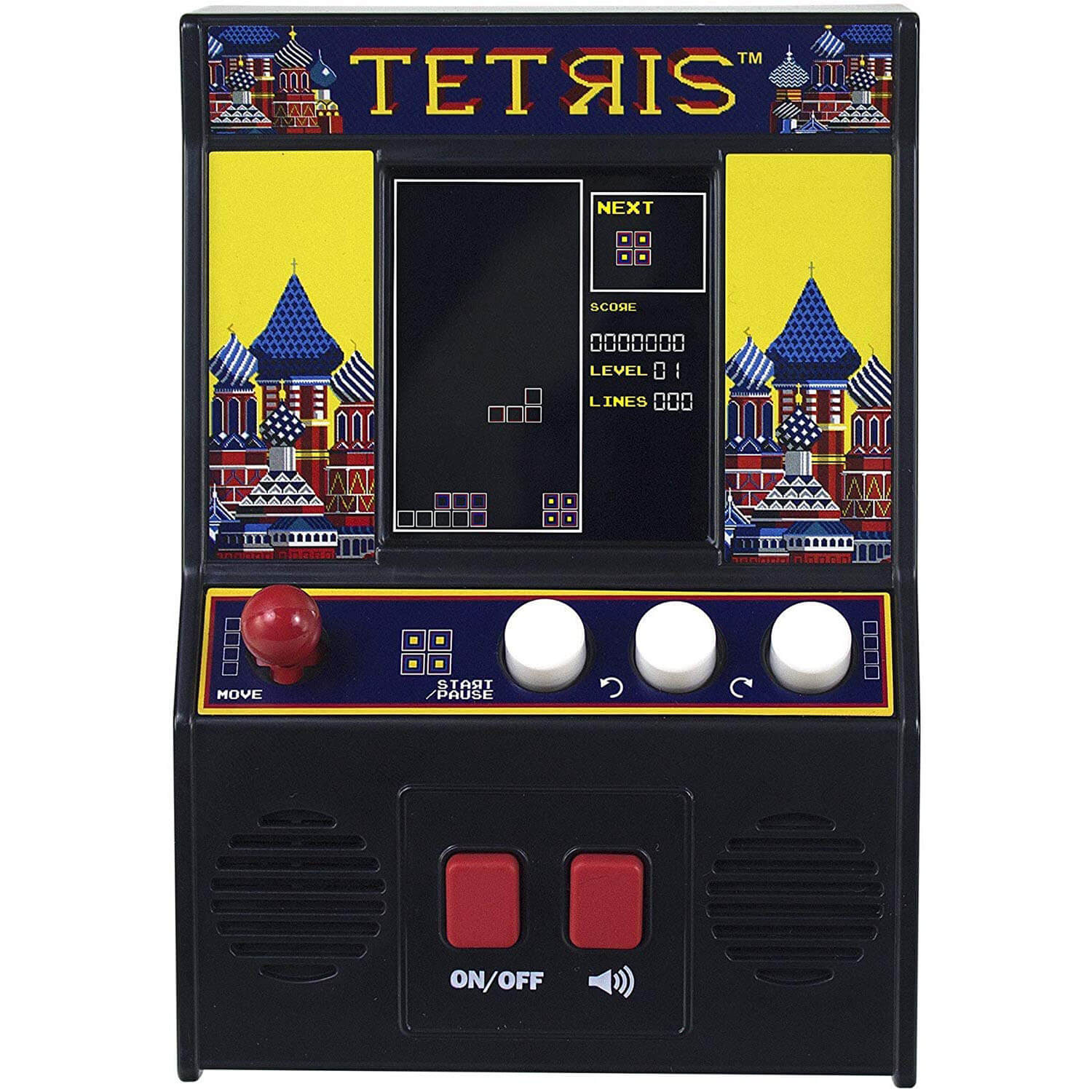 Basic Fun Arcade Classics Tetris Color LCD Retro Mini Arcade Game