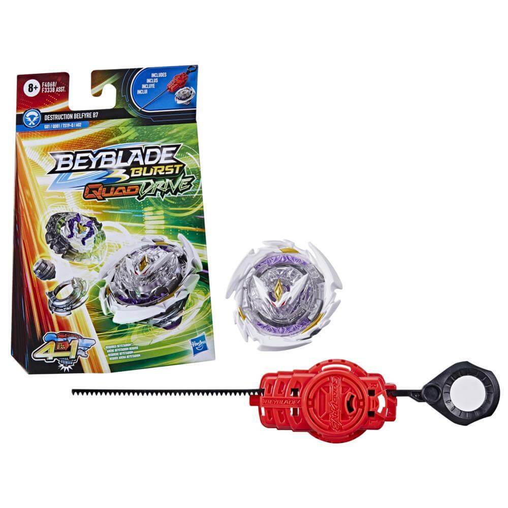 Beyblade Burst QuadDrive Destruction Belfyre B7 Spinning Top Starter Pack