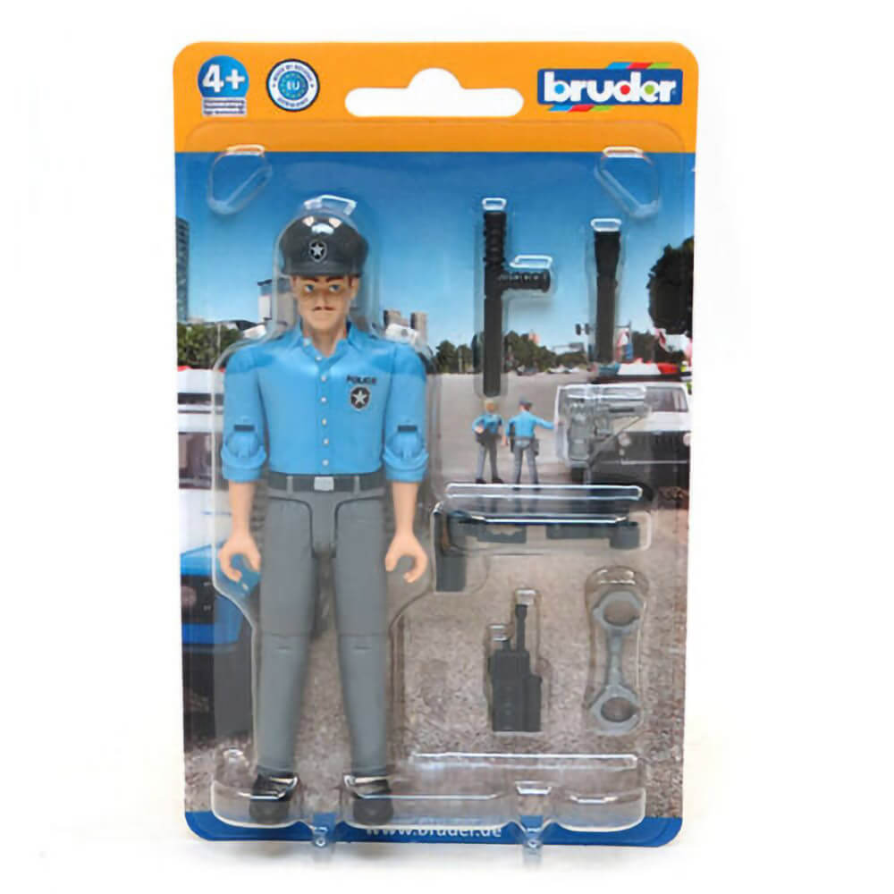 Bruder bWorld Policeman with Light Skin & Accessories