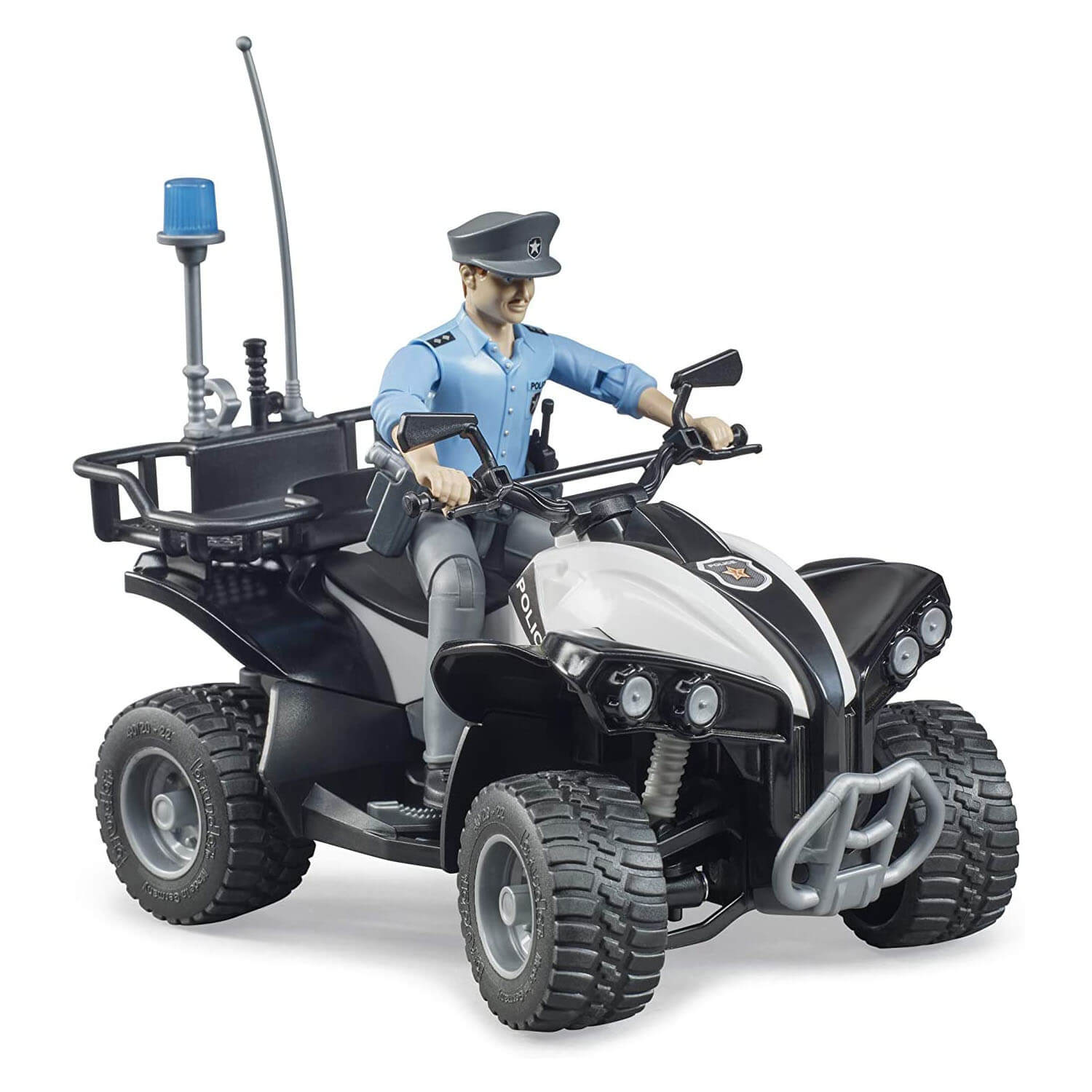 Bruder Pro Series 1:16 Scale Police Quad with Policeman and Accessories