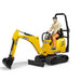 Bruder Pro Series JCB Micro Excavator 8010 CTS 1:16 Scale Vehicle with Construction Worker