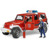 Bruder Pro Series Jeep Wranger Unlimited Rubicon Fire Department 1:16 Scale Vehicle with Firefighter