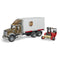 Bruder Pro Series MACK Granite UPS Logistics Truck with Forklift