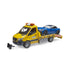 Bruder Pro Series MB Sprinter Car Transporter w Bruder Roadster