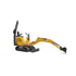 Side view of the Bruder Pro Series JCB Micro Excavator 8010 CTS 1:16 Scale Vehicle.