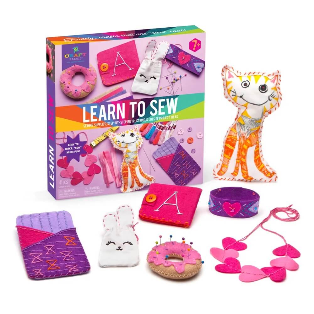 Craft-tastic Learn to Sew Craft Set