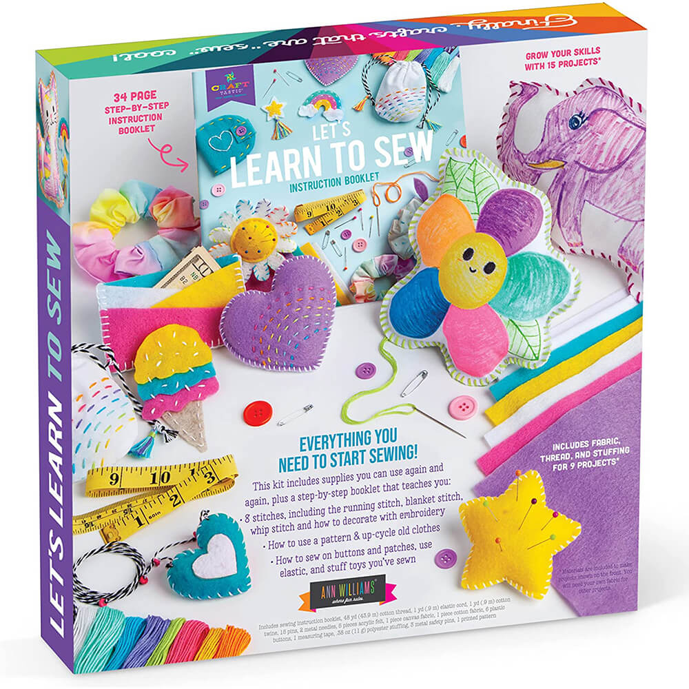 Craft-tastic Let's Learn to Sew Craft Set