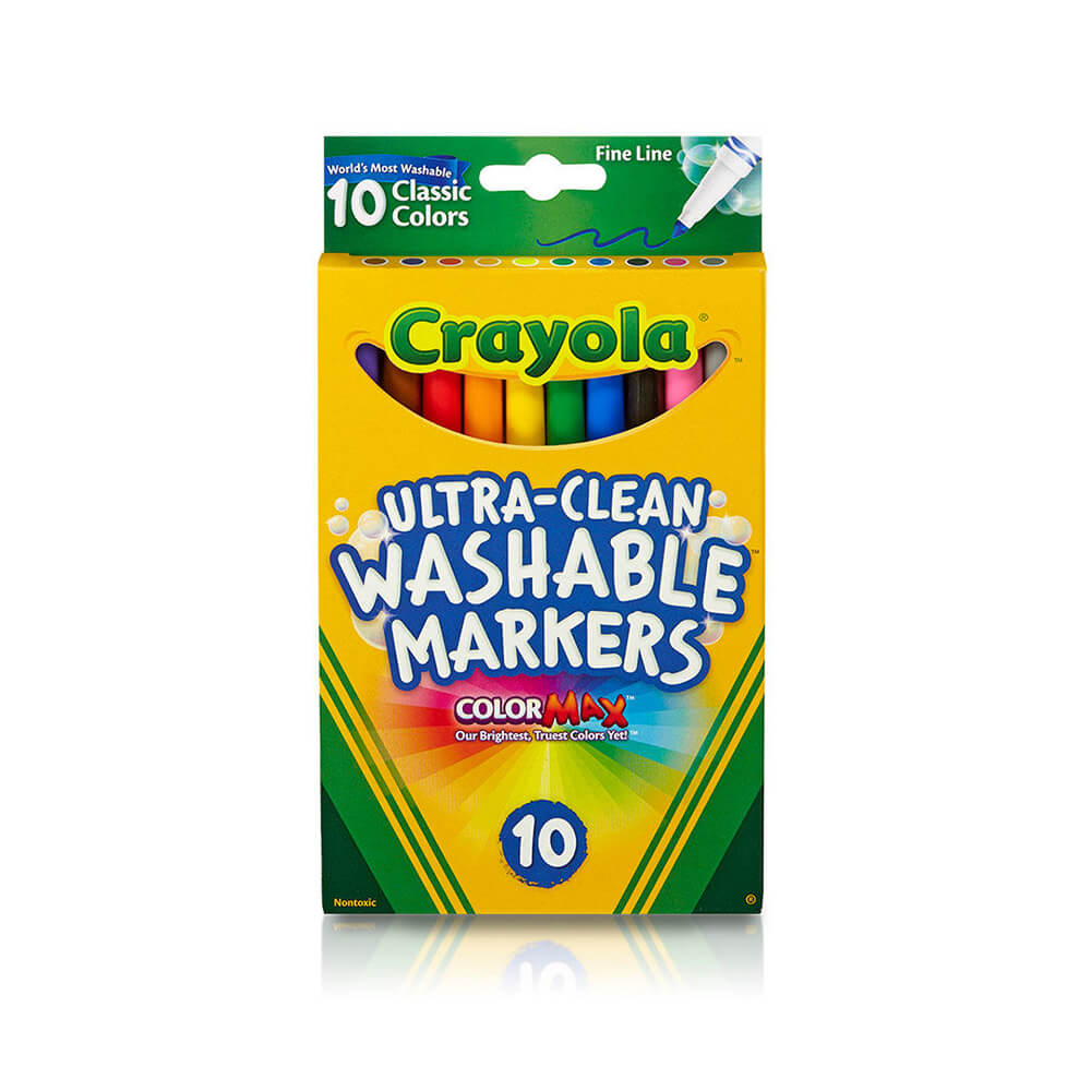 Crayola Ultra-Clean Washable Broad Line Markers, Back to School