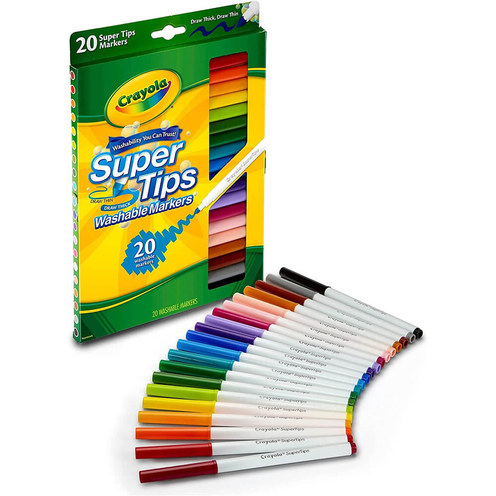 Crayola · Crayola: 12 Washable Supertips In Pastel Colors (Toys)