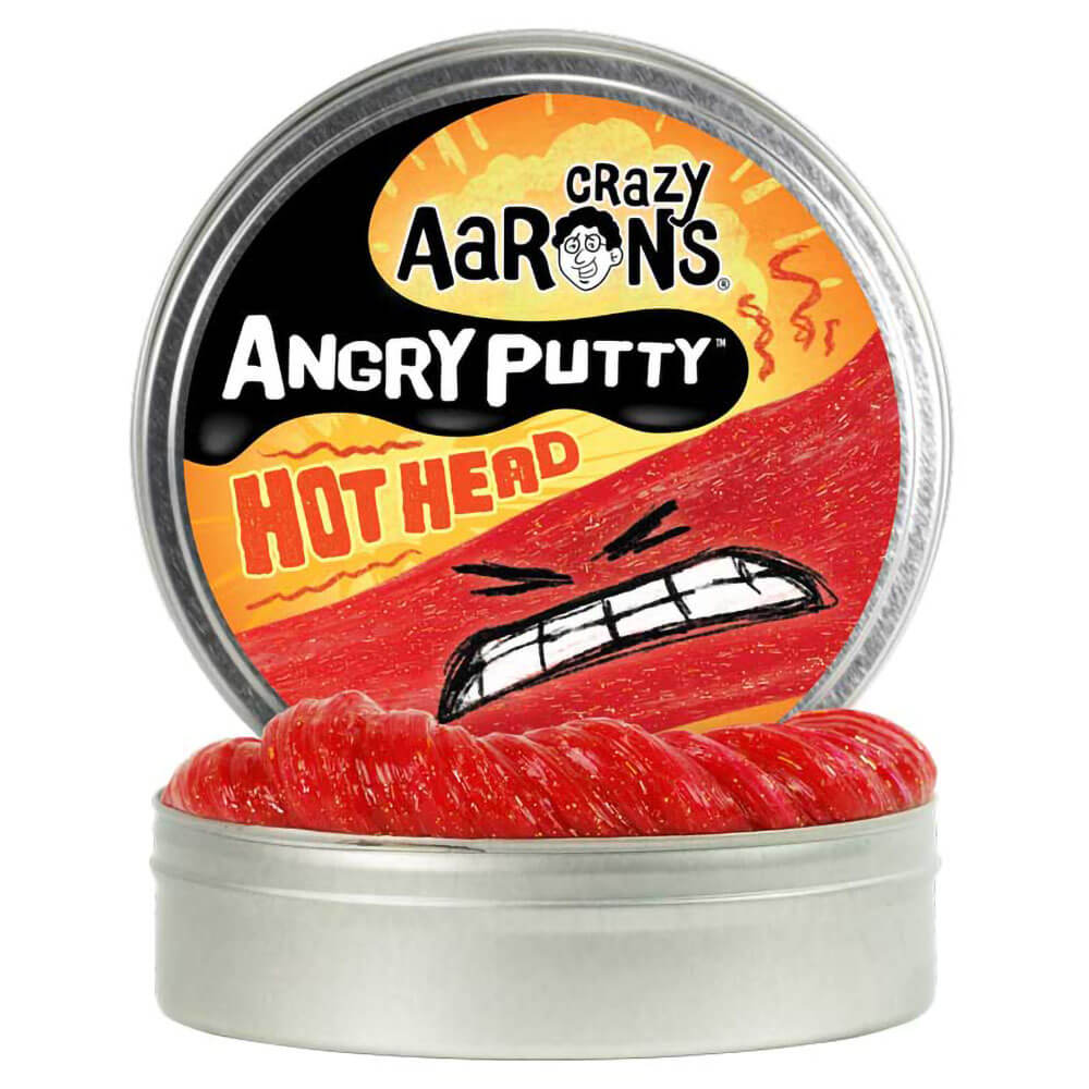 Crazy Aaron's Angry Putty Hot Head with 4