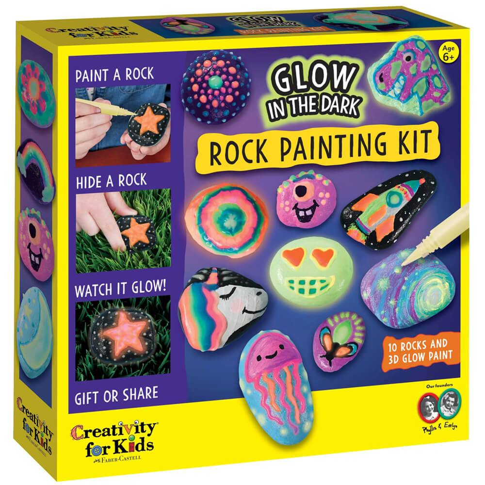 Creativity for Kids Glow in the Dark Rock Painting Kit