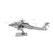 Metal Earth AH-64 Apache Helicopter Metal Model Kit - 2 Sheets