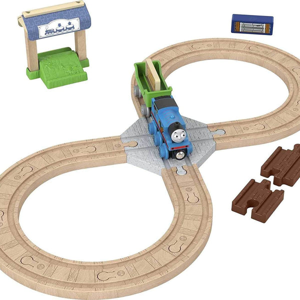 Fisher-Price Thomas & Friends Wooden Railway Figure 8 Track Pack Train  Playset