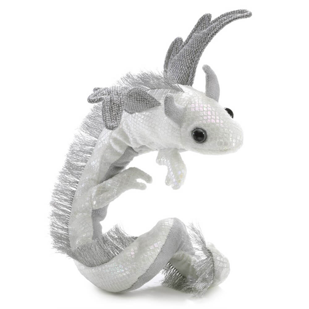 Folkmanis Pearl Dragon Wristlet Finger Puppet