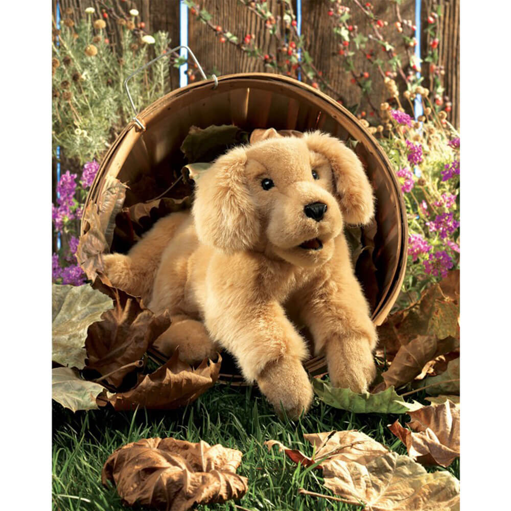 Folkmanis Retriever Puppy Golden Hand Puppet