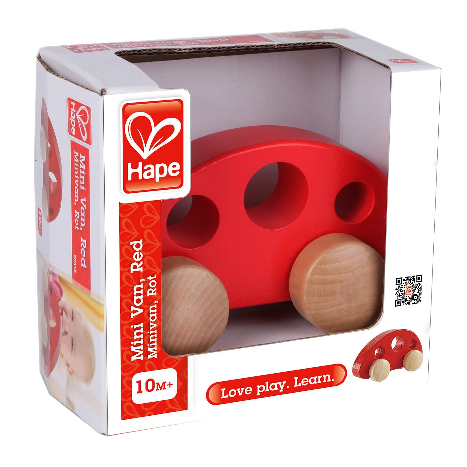 Hape Wooden Red Minivan