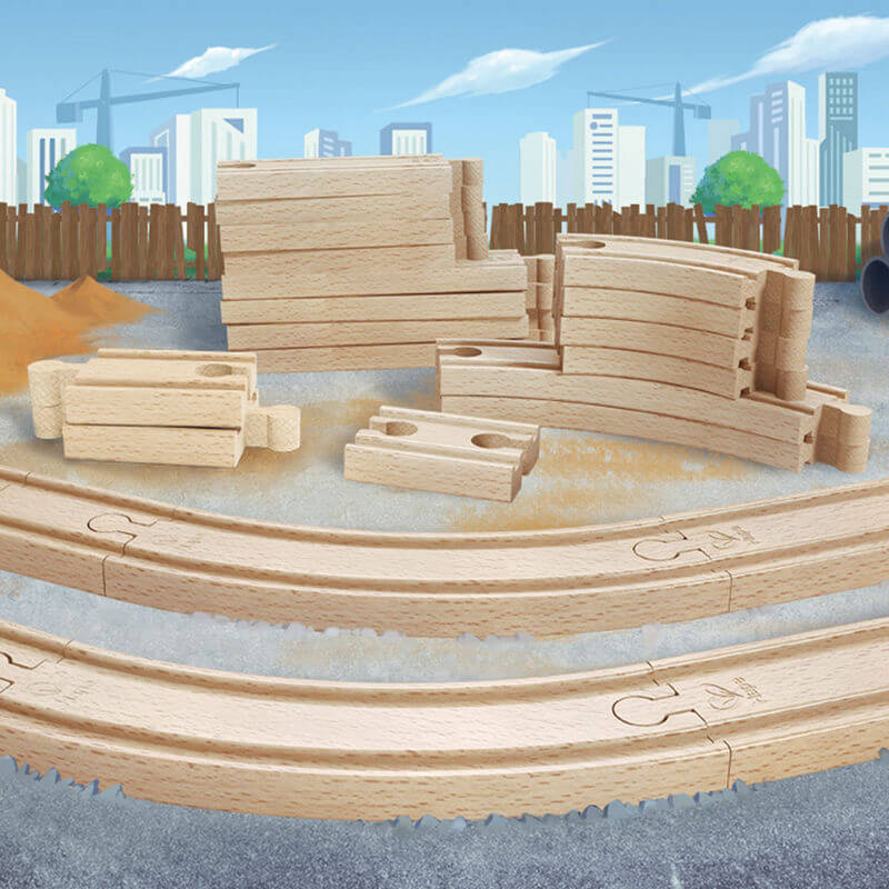 Hape Wooden Super Expansion Rail Pack