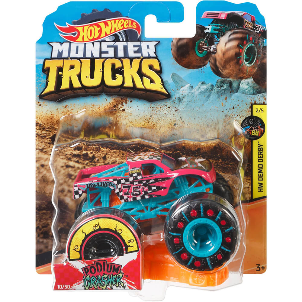  Hot Wheels Monster Trucks 1:64 Scale Set of 4 Toy