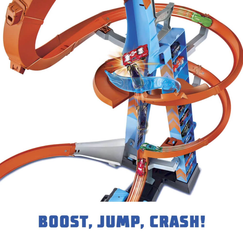 Hot Wheels Sky Crash Tower Track Set