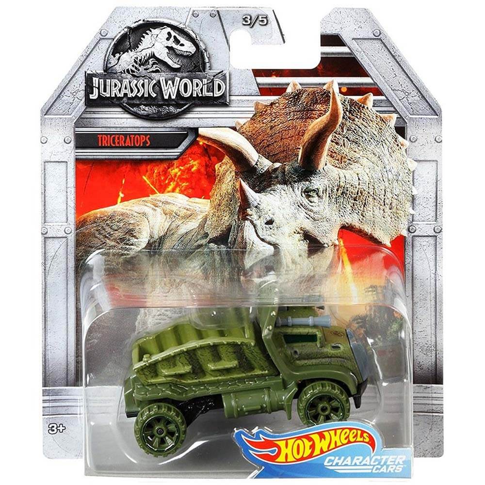 Hotwheels Jurassic World Triceratops Character Car