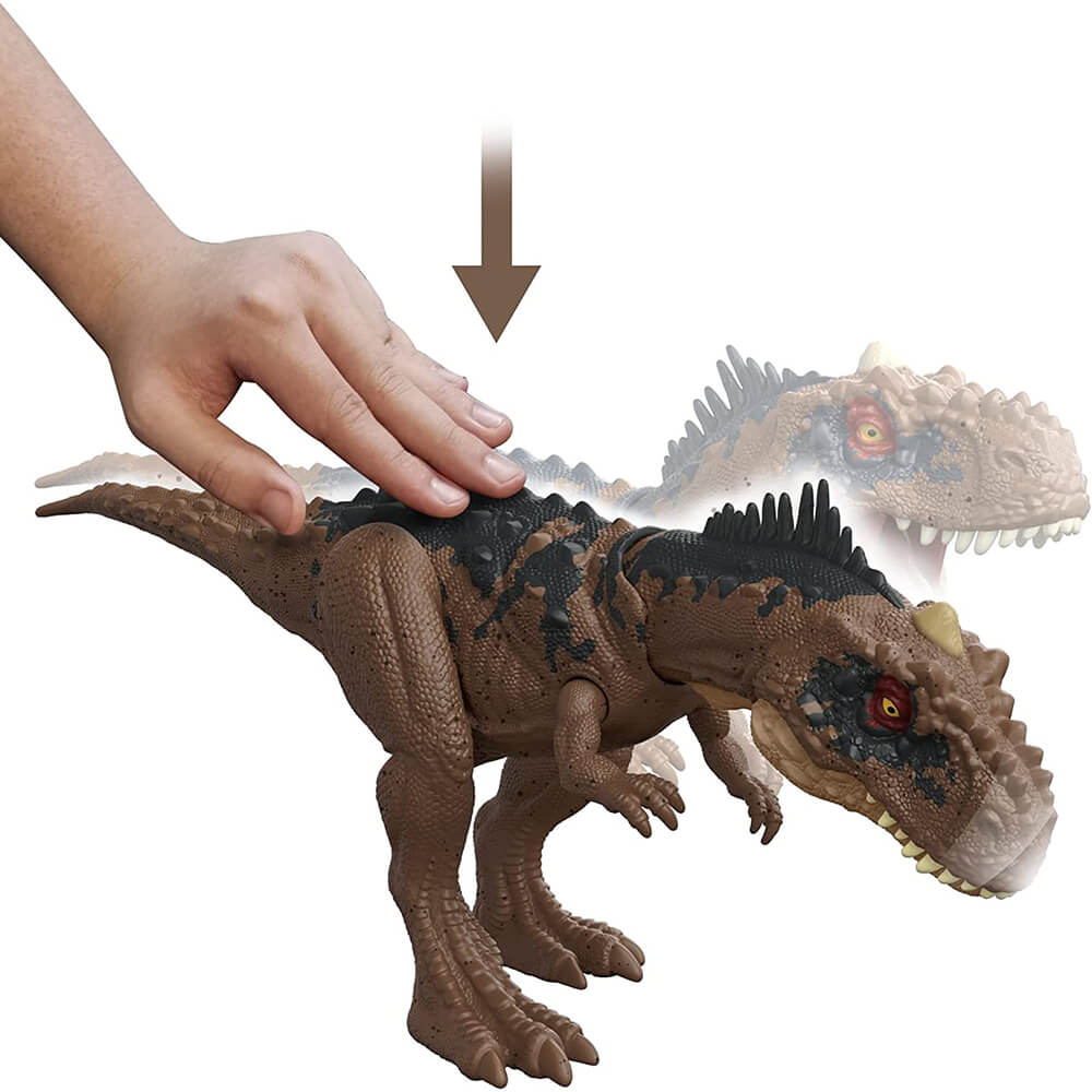 Jurassic World Dominion Roar Strikers Rajasaurus Figure