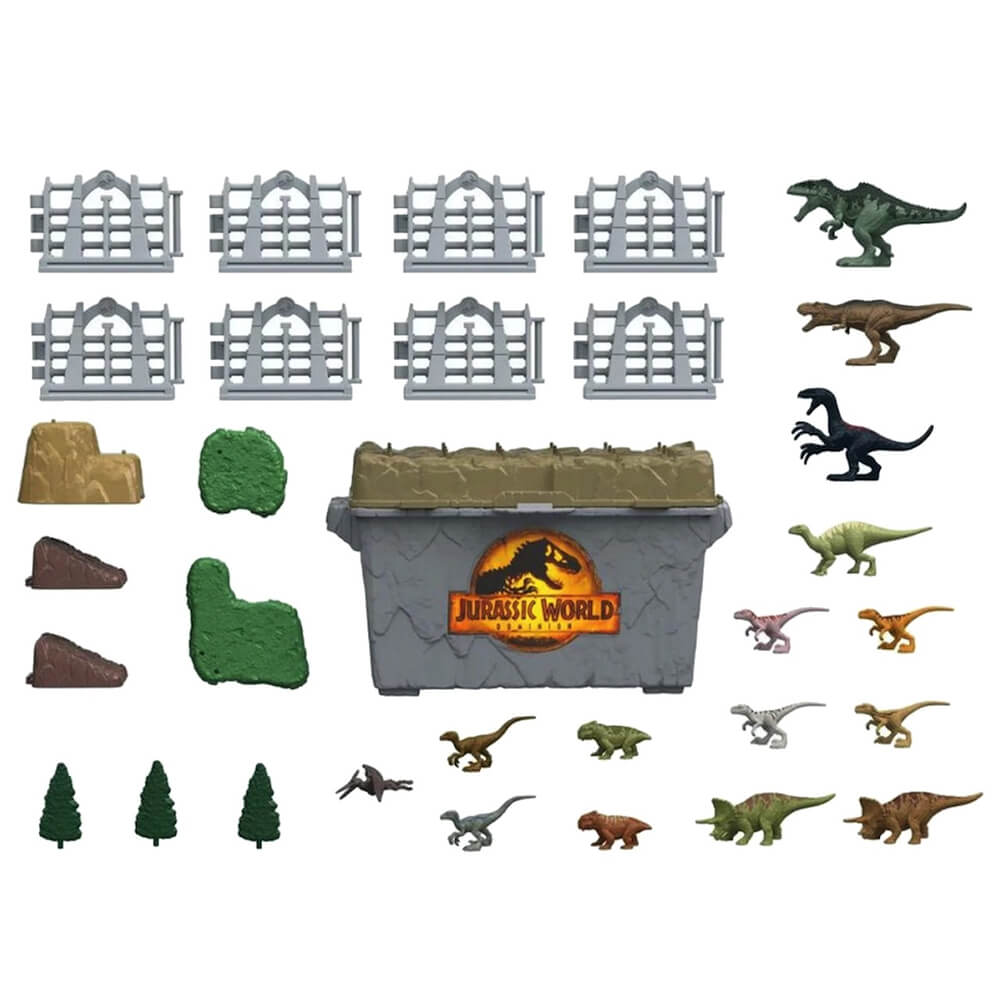 Jurassic World Minis Mega On-The-Go Dinosaur Danger Set