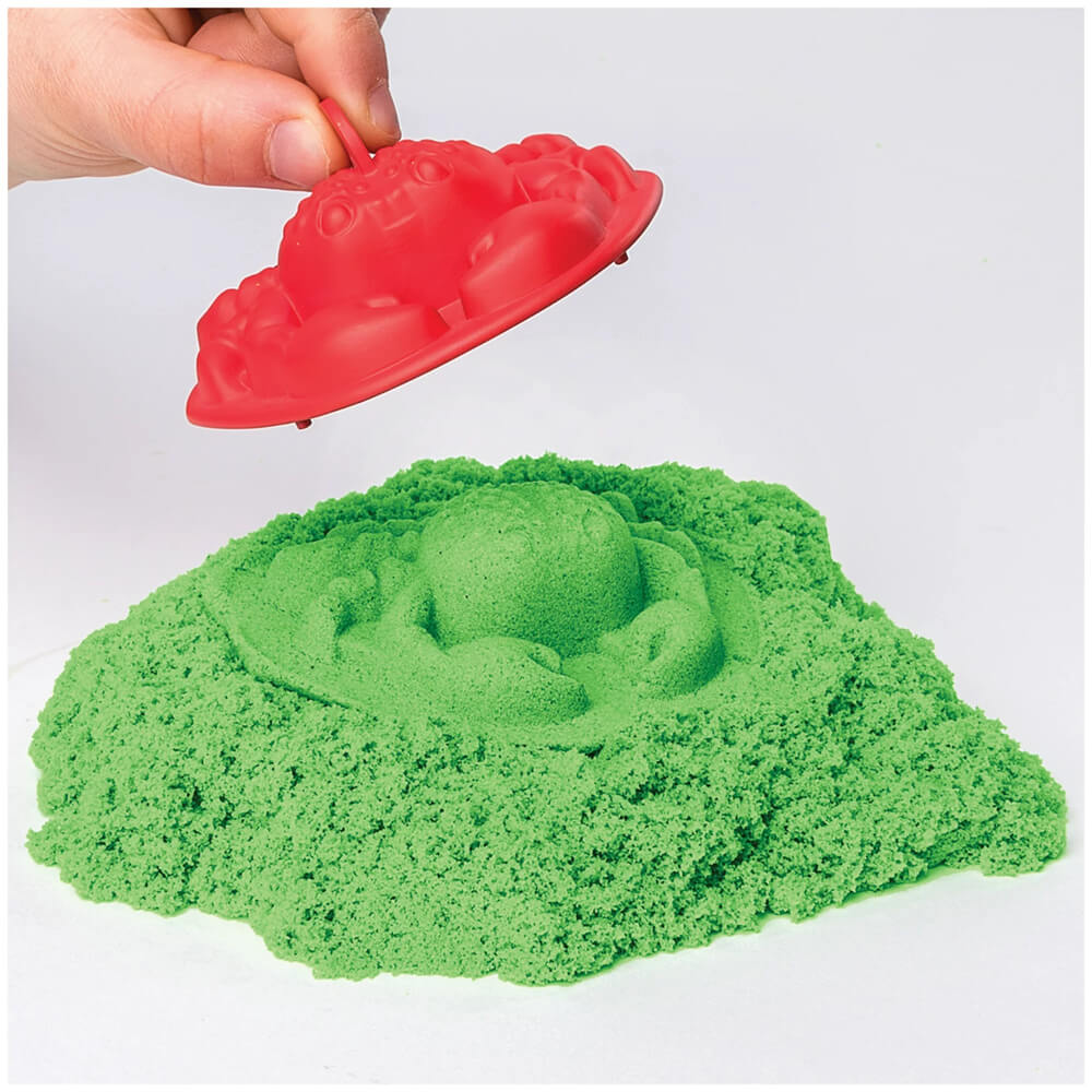 Kinetic Sand Sandbox Set with 1 lb Green