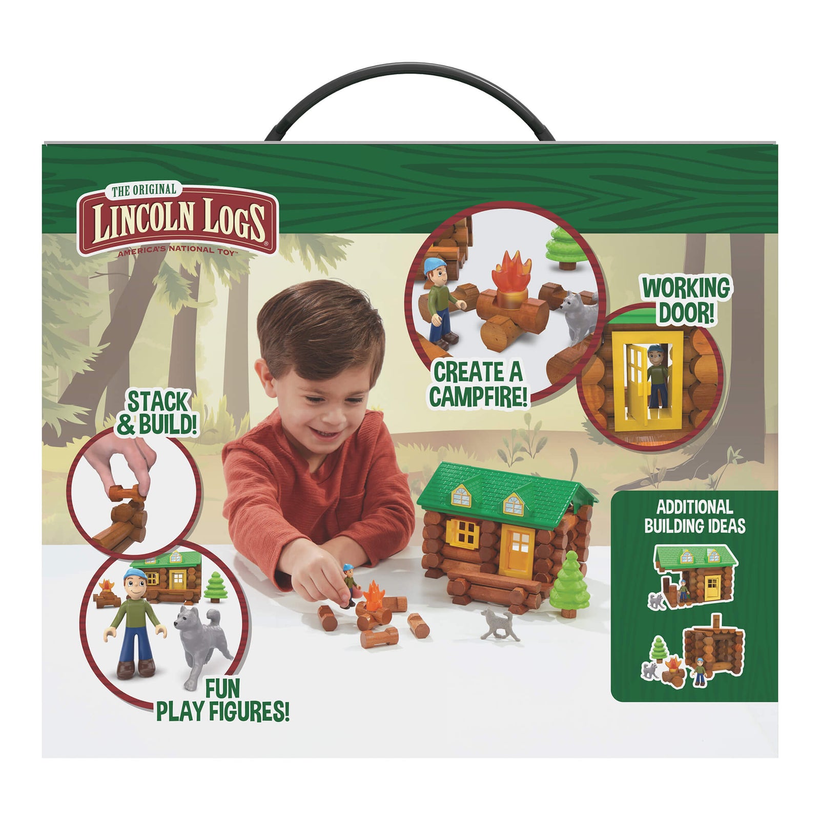 Lincoln Logs On the Trail 59 Piece Building Set