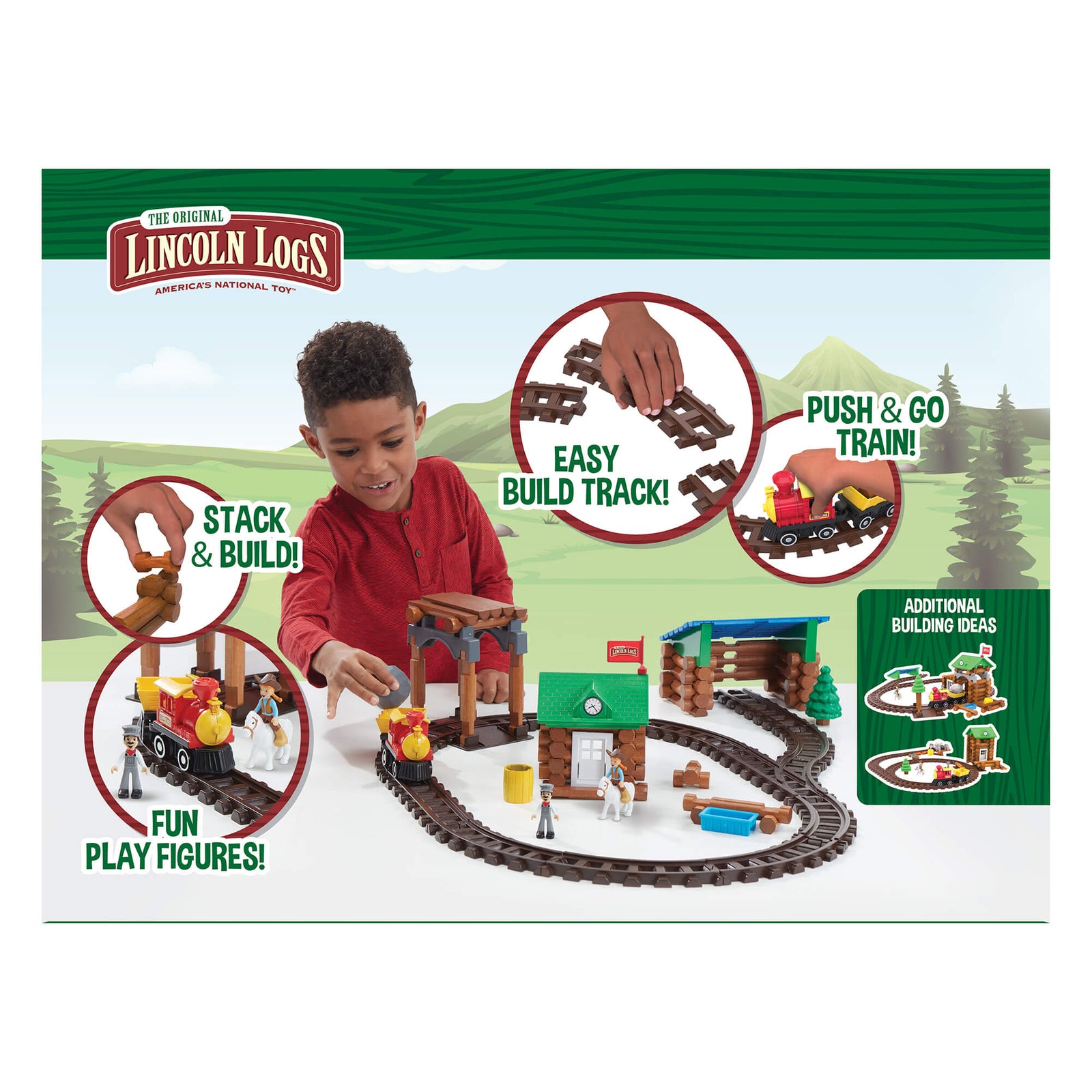 Lincoln Logs Sawmill Train Express 101 Piece Building Set