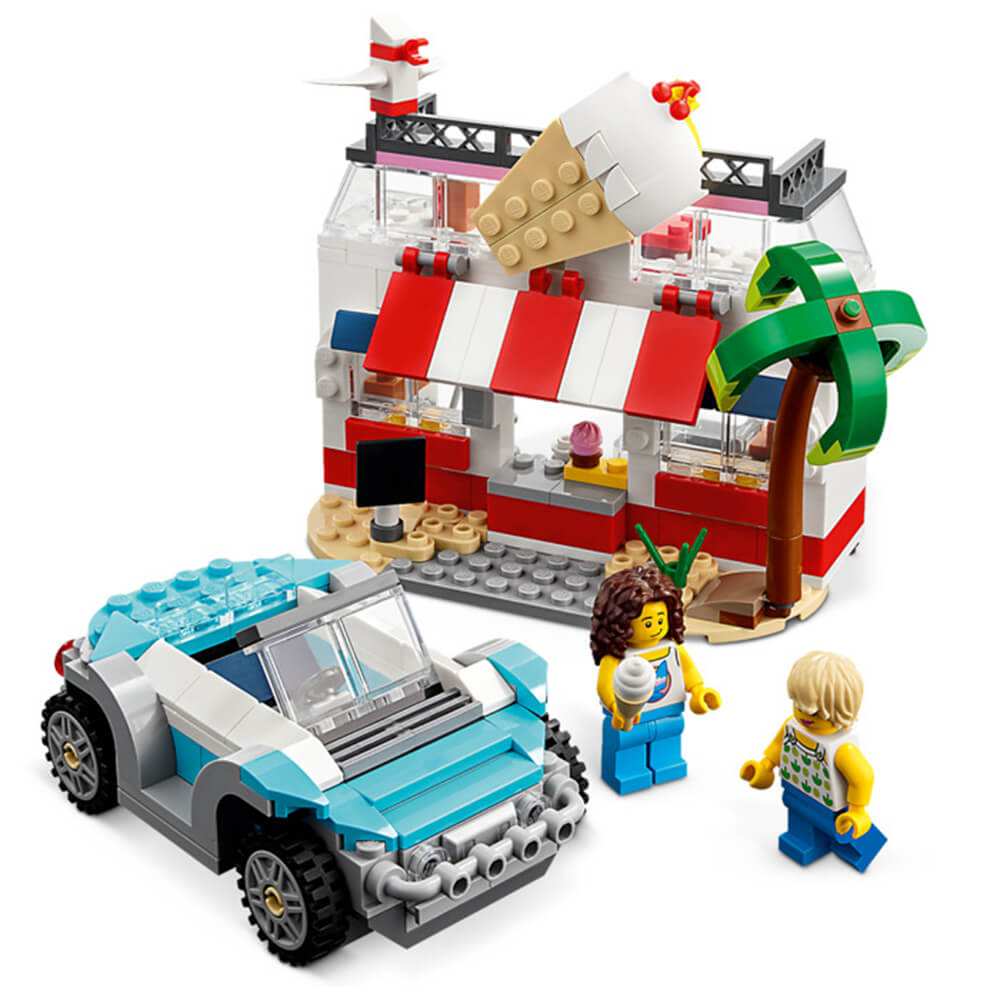 LEGO® Creator Beach Camper Van 556 Piece Building Kit (31138)