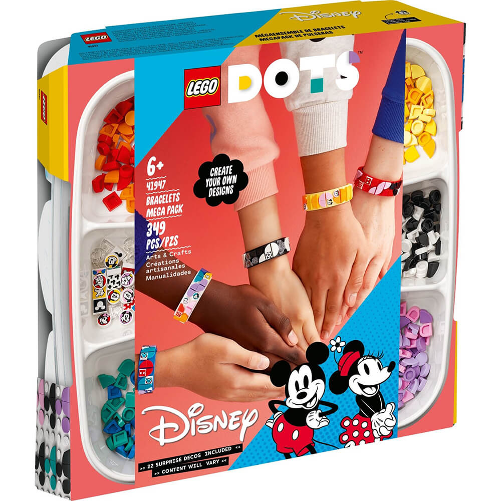 LEGO® DOTS Disney Mickey & Friends Bracelets Mega Pack 41947 DIY Kit (349 Pieces)