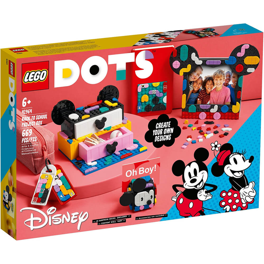 LEGO® DOTS Disney Mickey Mouse & Minnie Mouse Back-to-School Project Box 41964