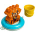 LEGO DUPLO My First Bath Time Fun Floating Red Panda 5 Piece Building Set (10964)