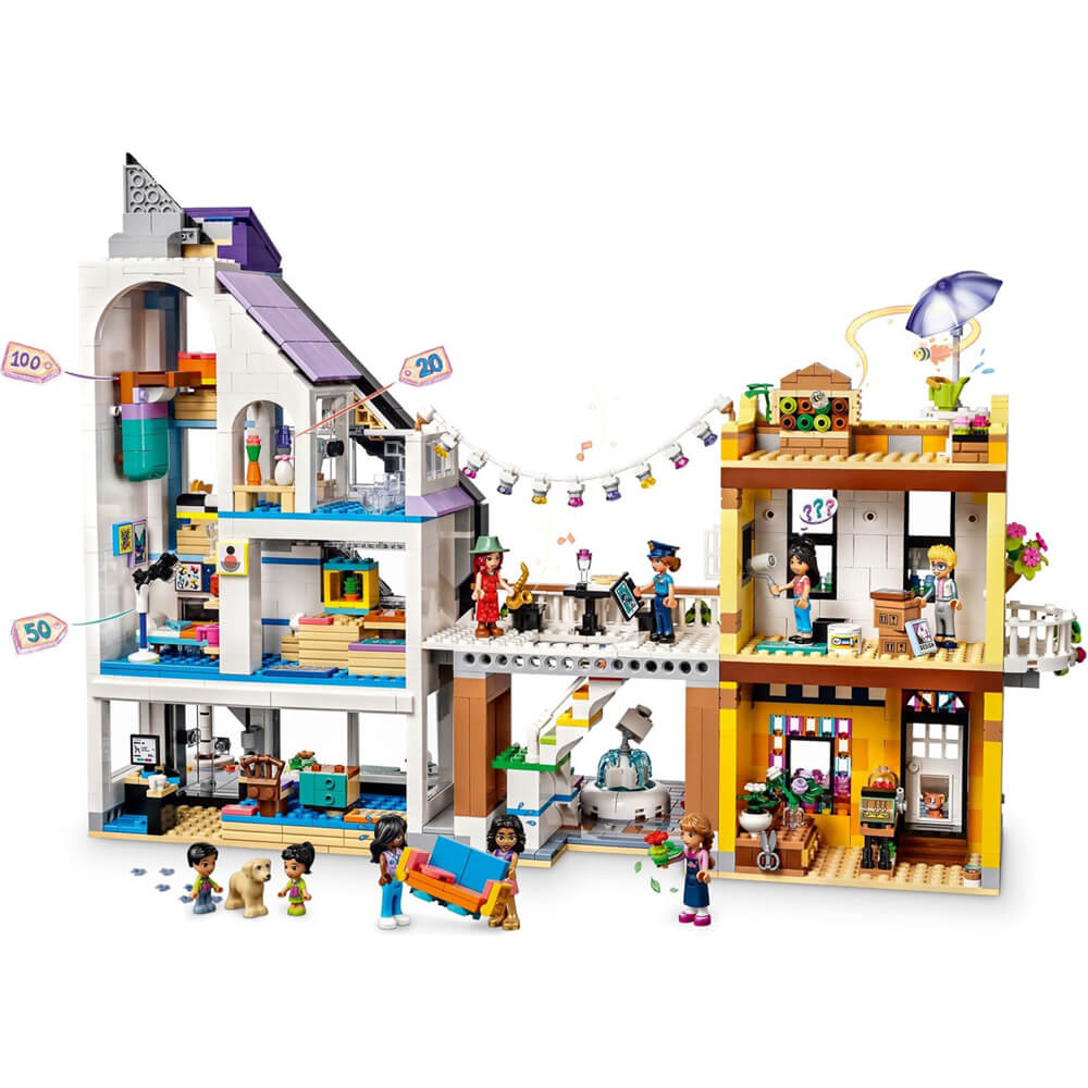 LEGO® Friends Downtown Flower and Design Stores 2010 Piece Building Kit (41732)