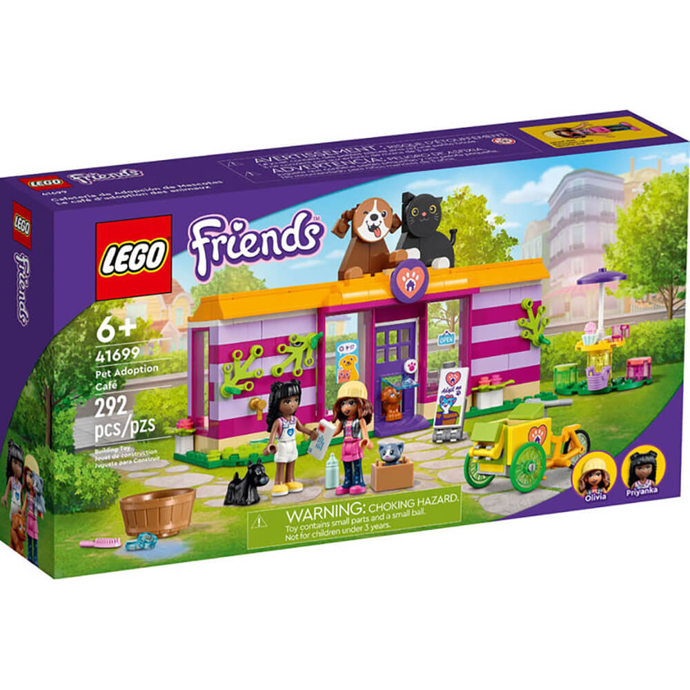 LEGO Friends Pet Adoption Café 292 Piece Building Set (41699)